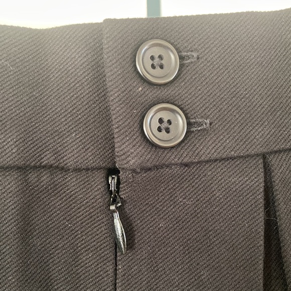 Patterson J. Kincaid PJK Black and Ivory Leather Panel Pleated Mini Skirt Size S - Picture 4 of 6